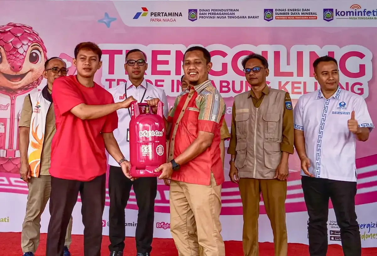 Pertama di Indonesia! Pertamina NTB Luncurkan 'Trenggiling', Inovasi Tukar Tabung Melon ke Bright Gas