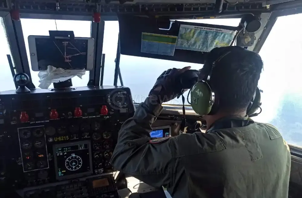 Hari Keenam Pencarian KMP Putri Yasmin, Tim SAR Kerahkan Pesawat CASSA TNI AL Sisir Area Seluas 3.650 NM²