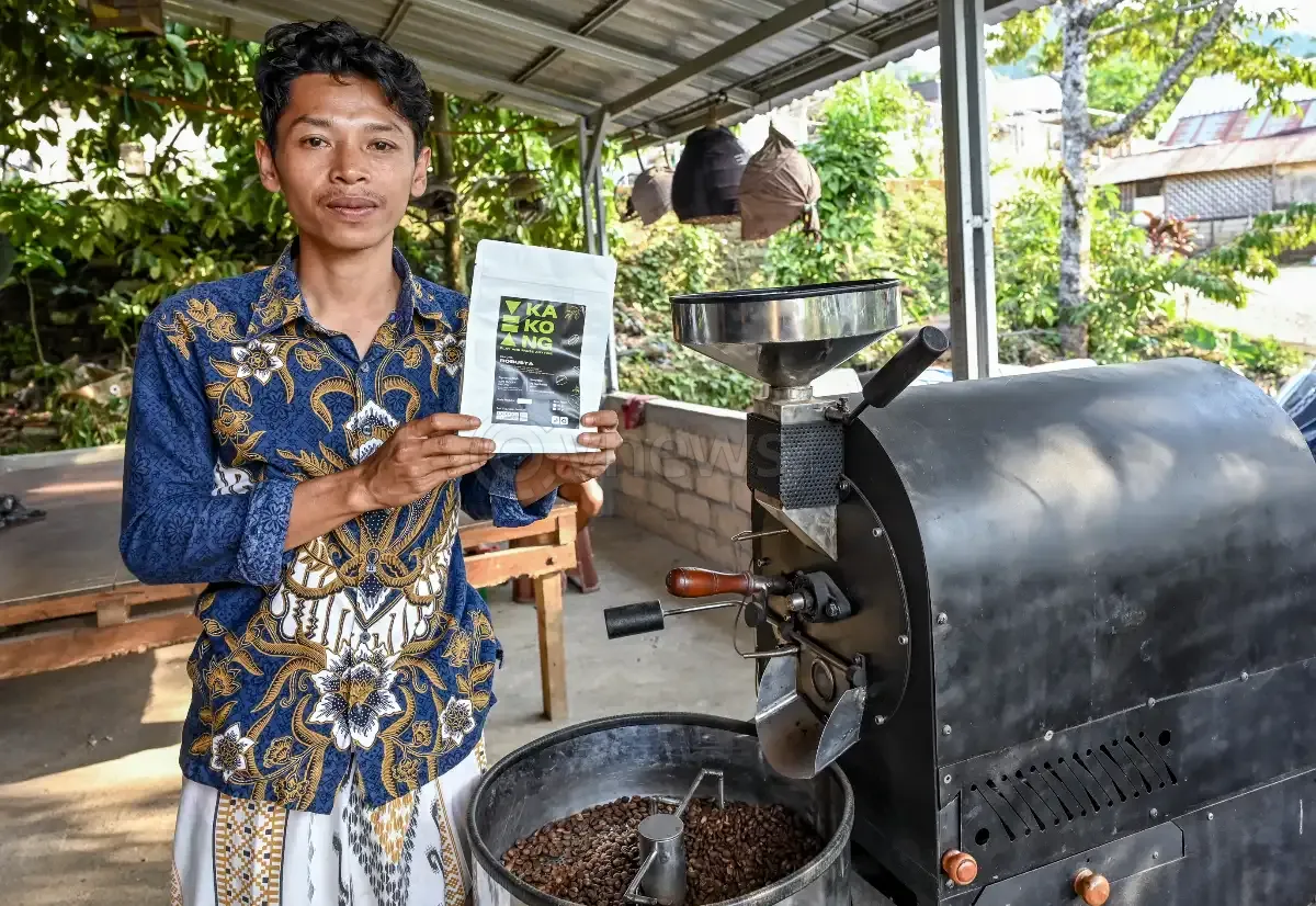 Produksi kopi Robusta Kakong 