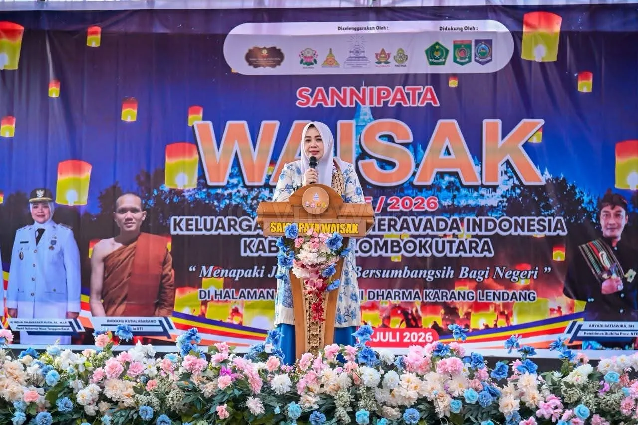 Sannipata Waisak 2570 BE di KLU, Wagub NTB: Kerukunan Umat Beragama Adalah Fondasi Pembangunan