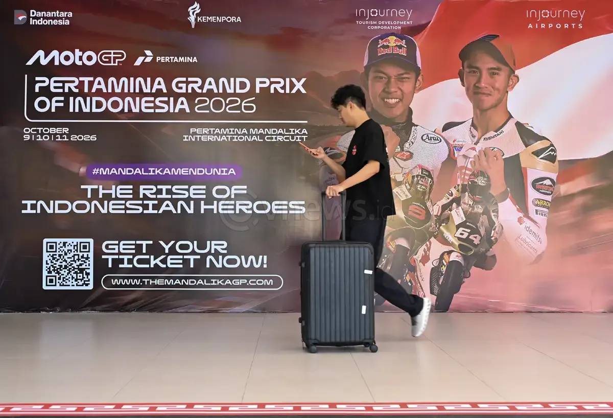 Sambut MotoGP 2026, Bandara Internasional Lombok Bersolek Hadirkan Ornamen bertemakan Balap