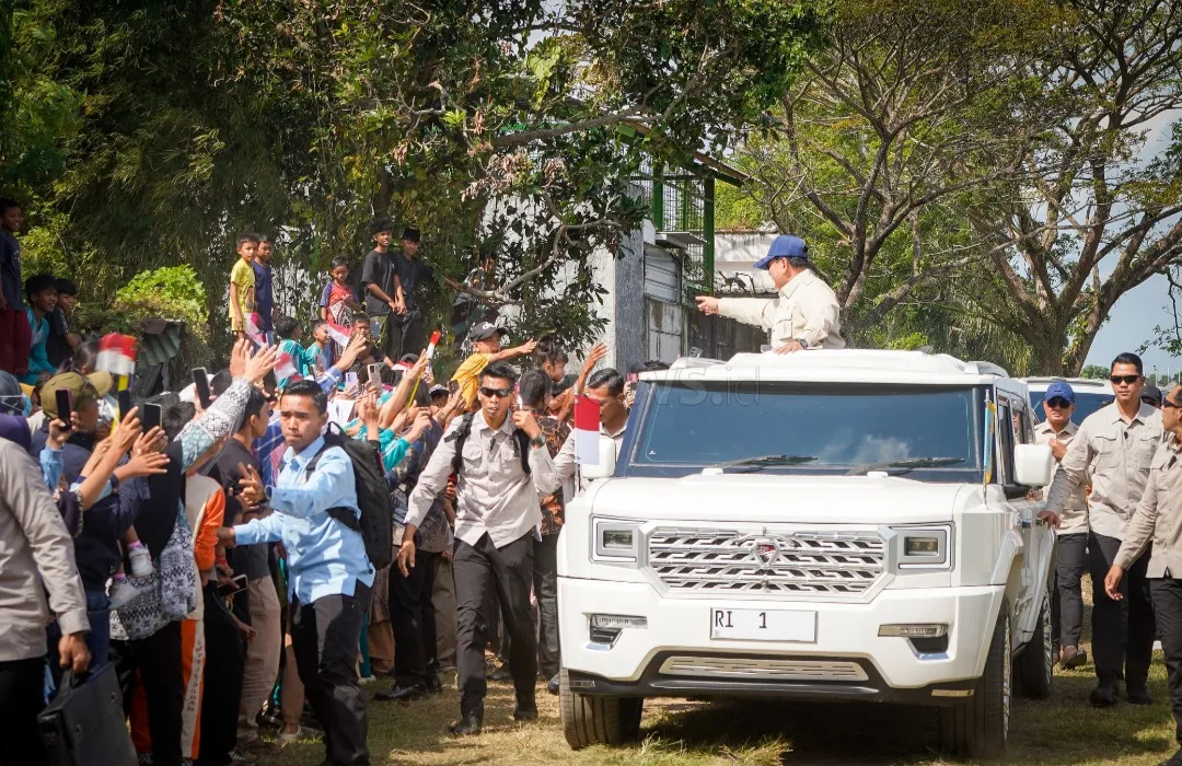 Resmikan Bendungan Meninting, Prabowo: Air Harus Sampai ke Petani, Tanpa Pangan Tidak Ada Negara!