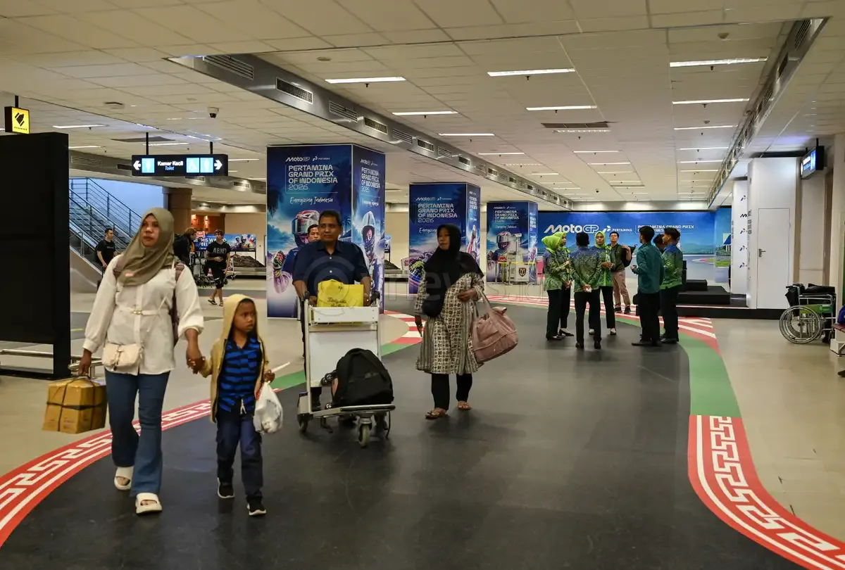 Sambut MotoGP 2026, Bandara Internasional Lombok Bersolek Hadirkan Ornamen bertemakan Balap