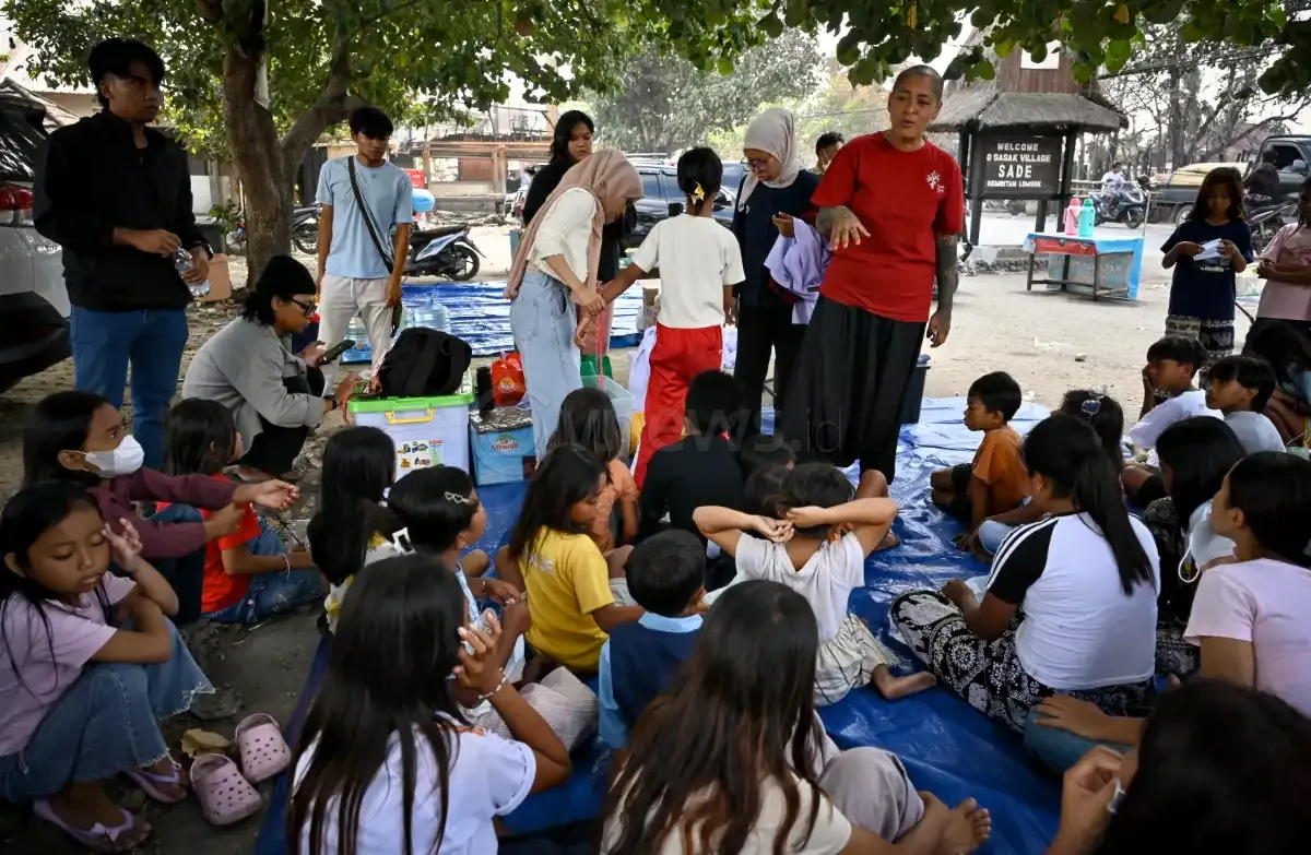 Bantuan untuk anak-anak korban kebakaran di Sade