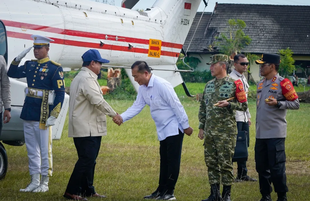 Resmikan Bendungan Meninting, Prabowo: Air Harus Sampai ke Petani, Tanpa Pangan Tidak Ada Negara!