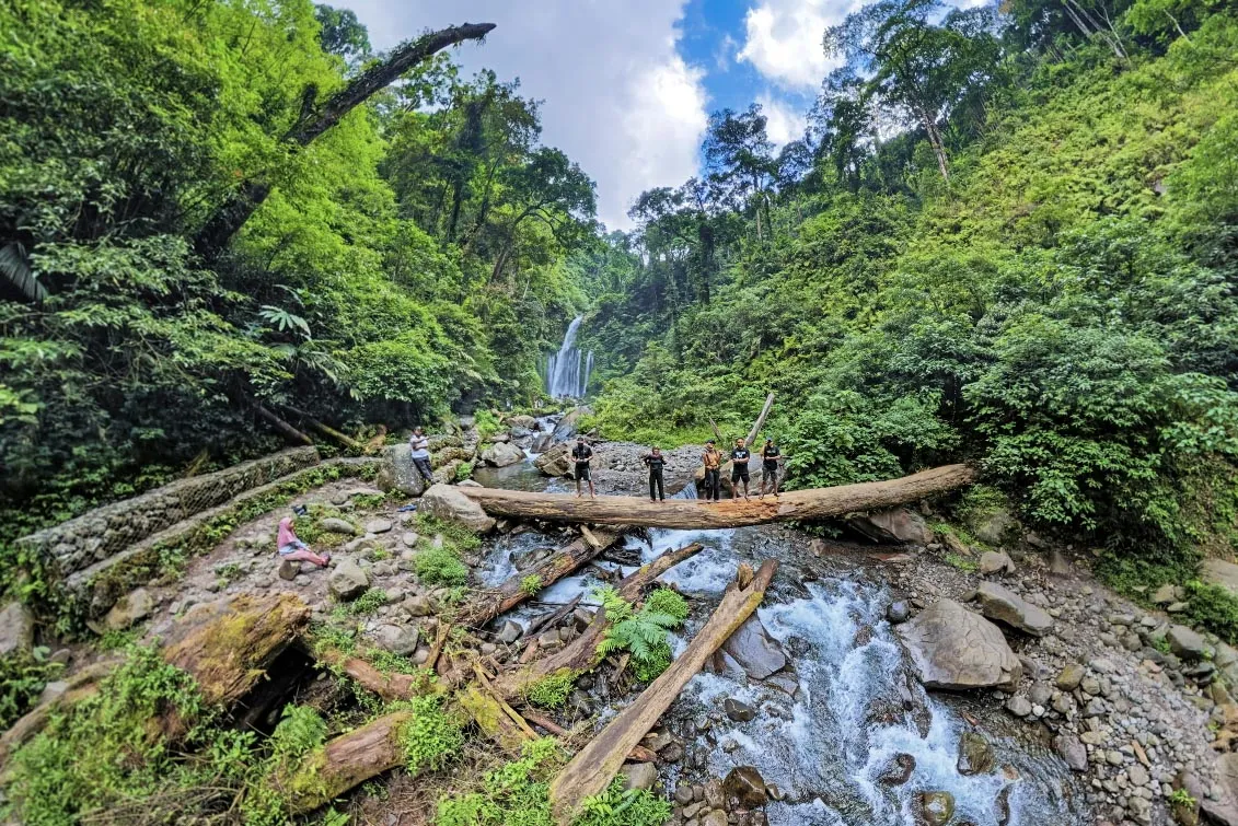 Objek wisata air terjun Tiu Kelep di Lombok Utara