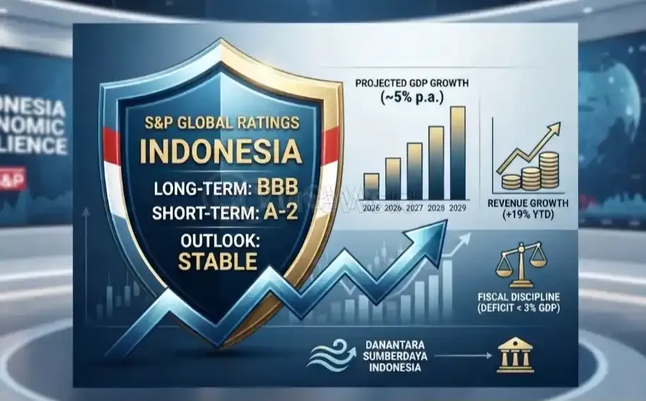 Ekonomi RI Tetap 'Seksi' di Mata Dunia: S&P Pertahankan Peringkat Kredit BBB dengan Outlook Stabil
